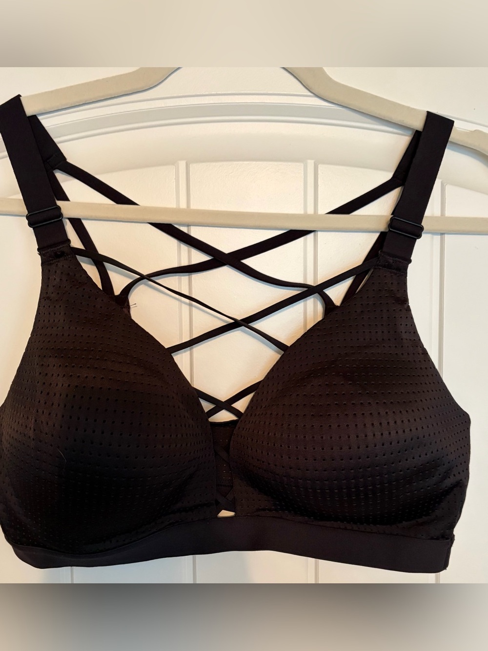 Victoria's Secret Black Crisscross Strappy Bra